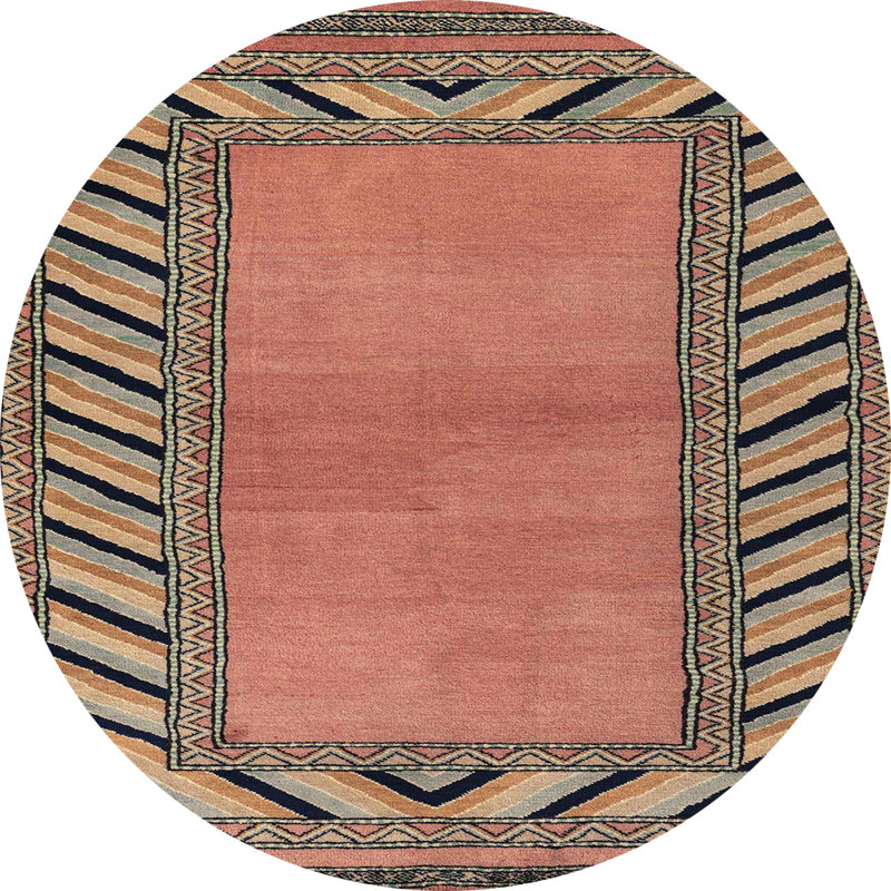 Abstract Indoor Rug, Round 3'