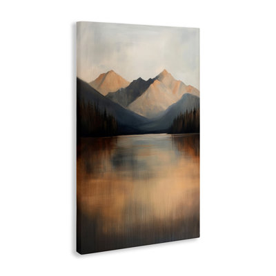 «Terracotta Reflection Moody Landscape» par Petal Prints Design