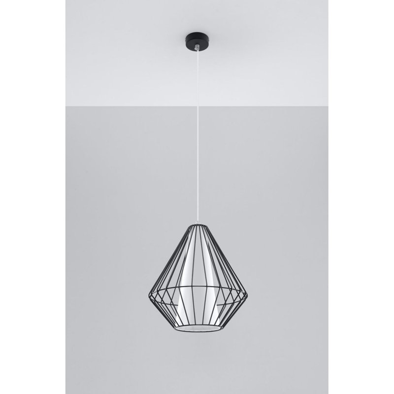 Vern 1 - Light Geometric Pendant, Black