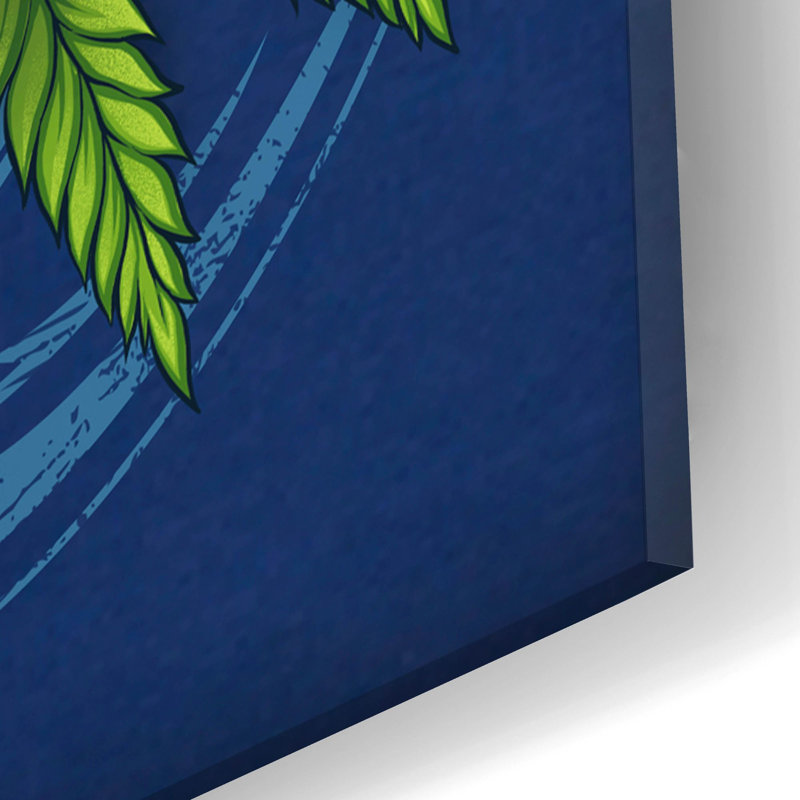 Tête de tiki sur plastique / acrylique par Flyland Designs Print, H 24 po x l 16 po x P 0,2 po