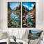 «USA Rocky Mountain Serenity Landscape», 2 pièces-1030907782-1030907777