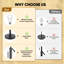 Ensemble de 2 lampes de table de 30 po de hauteur, lampes de chevet pour le salon de la chambre à coucher, lampes de table de chevet à hauteur réglable avec chaînette (ampoules incluses), noir-105171869-105171866