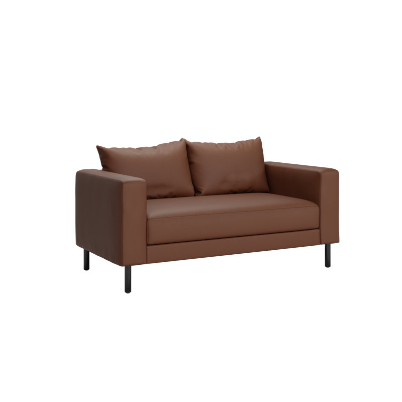 Causeuse Essential, Terra Cactus Leather / Metal, Metal
