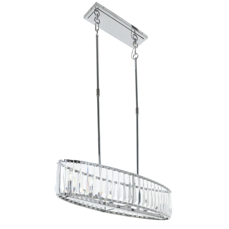 Sabine 6 - Light Nickel Kitchen Island Pendant