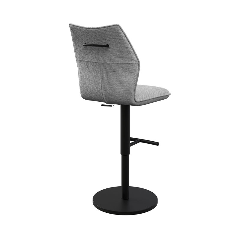Lusso Fabric Bar Stool, Grey
