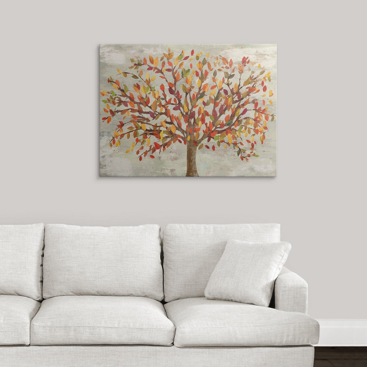 Barkot Carty «Fall Foliage», reproduction d'art par Anife, H 12 po x l 16 po x P 1,5 po, Toile