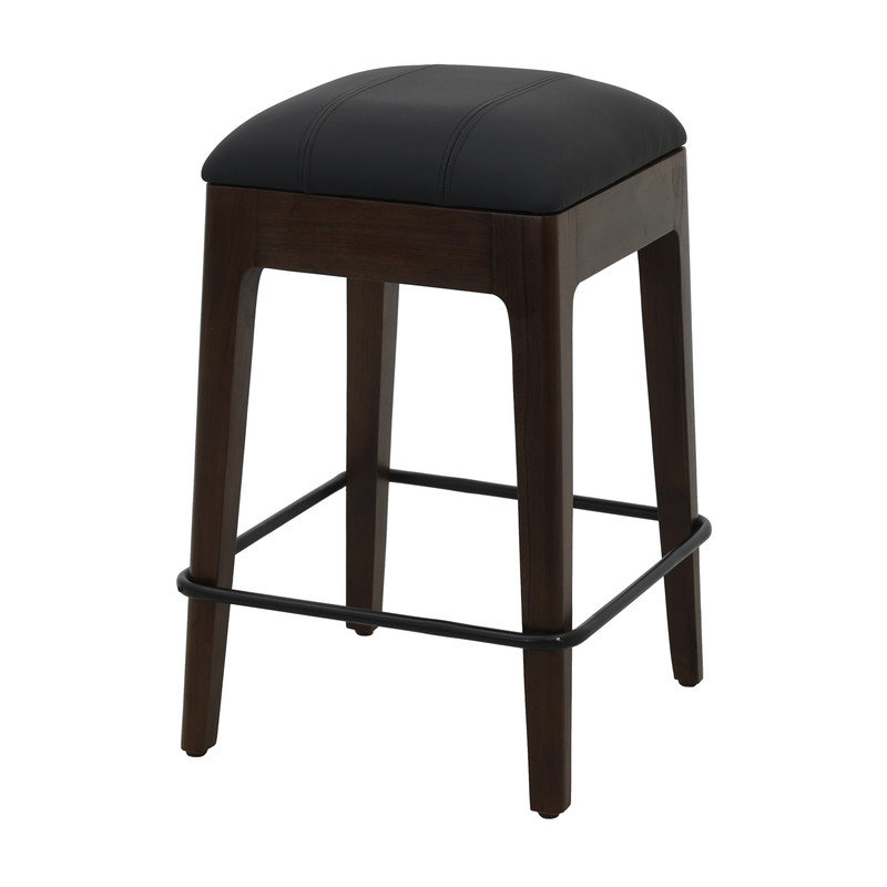 Tabouret de comptoir en similicuir Abau