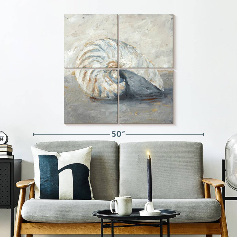 Étude Aletra Blue Shell I, H 32 po x l 32 po