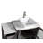  Framed 42" Freestanding Single Sink Bathroom Vanity with Engineered Marble Top and Matching Mirror-27042772
