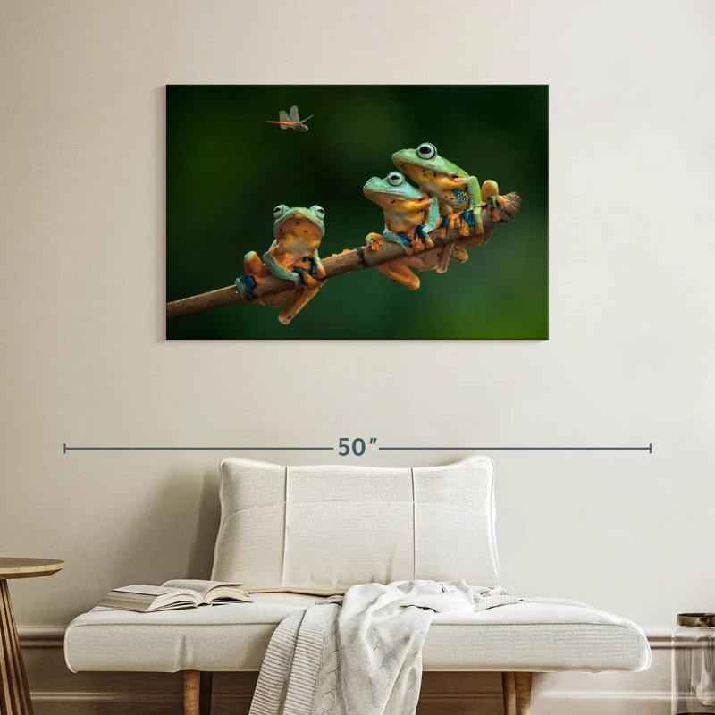 Brampt Hungry Frogs, 26" H x 39" W