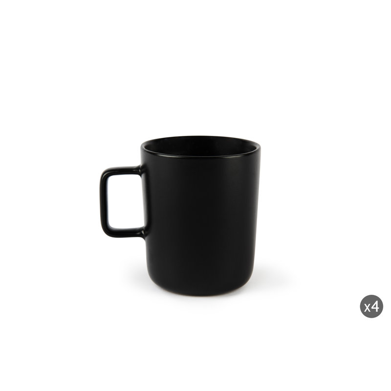 Nordic Stoneware Coffee Mug, Black