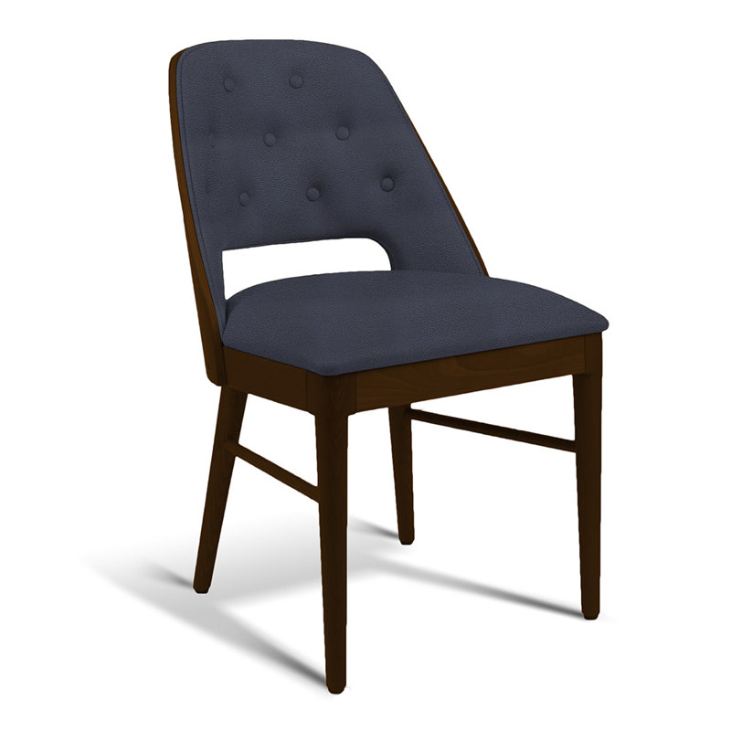 53 Side Chair, Blue/Brown