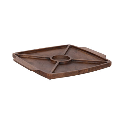 Criscroft Square Food-Safe Serving Tray with Handles