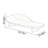 American-style curved single chaise lounge chair