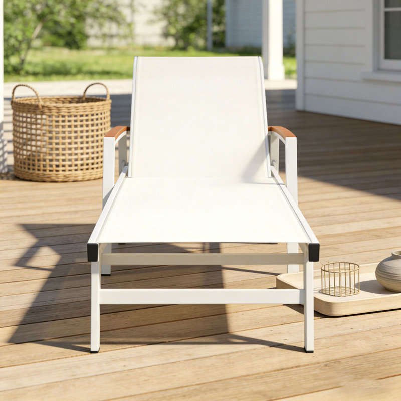 CHAISE LUNGE, Blanc, 1