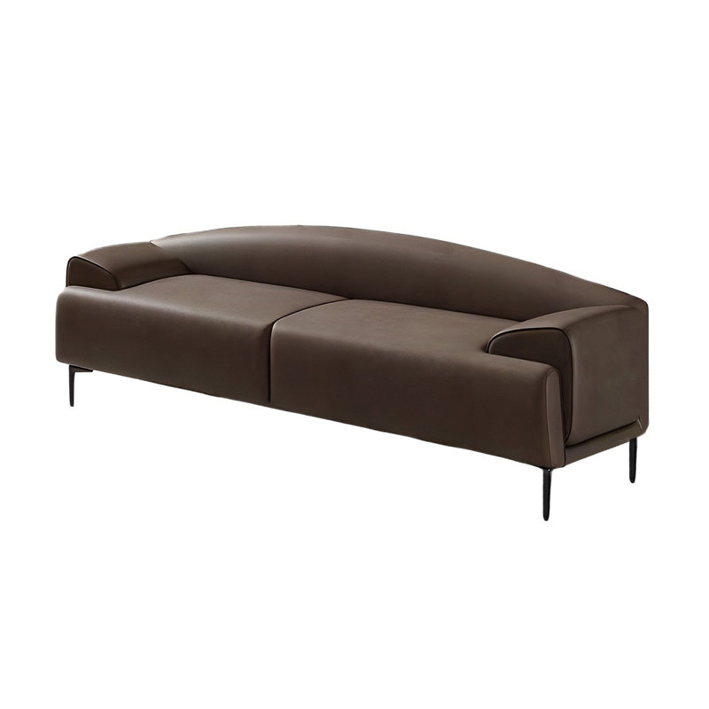 Banc rembourré Sile, H 21,65 po x l 70,86 po x P 19,68 po, Café