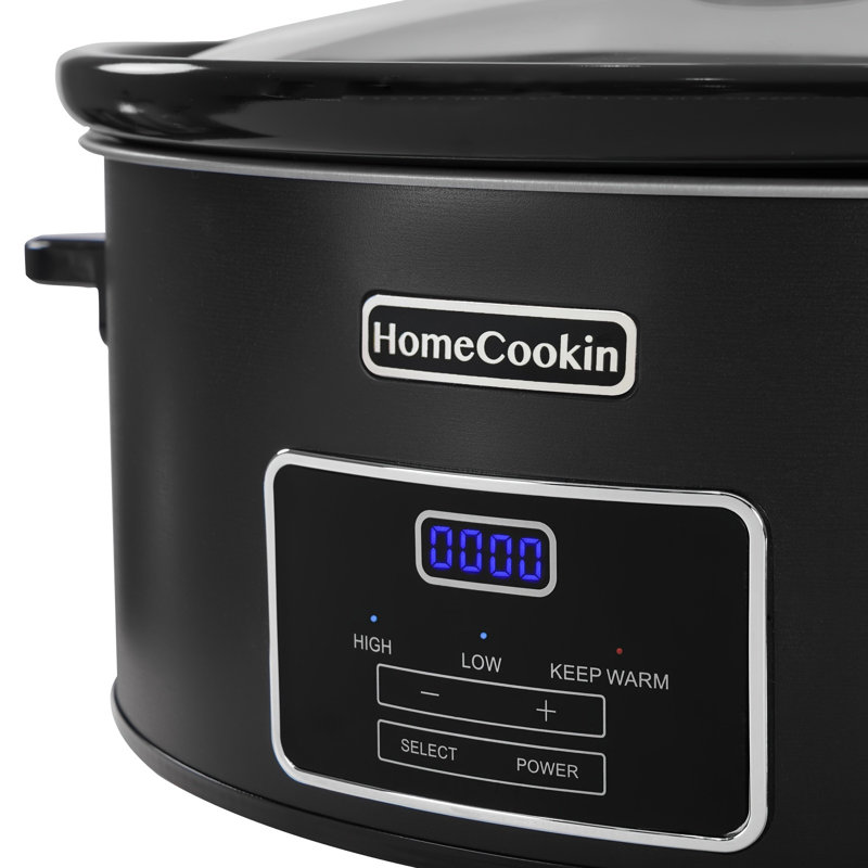 Mijoteuse programmable 6 pte HomeCookin - noir, 6 pte, Noir