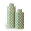 Bamboo Trellis White/Green Porcelain Jar-59823289