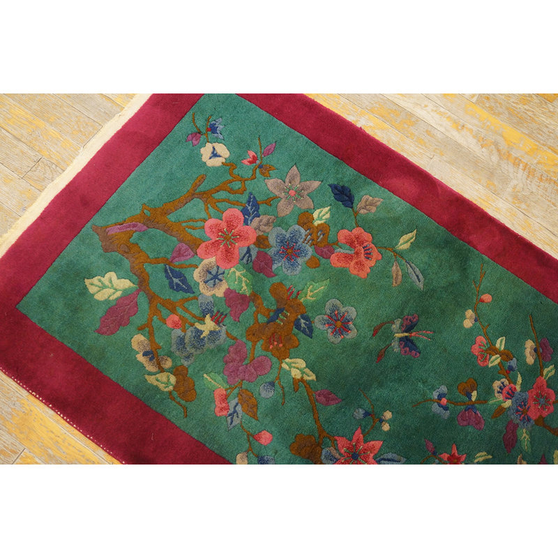 Tapis antique bleu sarcelle antique
