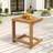 Harry Patio C-Shaped Acacia Wood Side Table