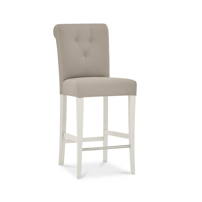 Snider Upholstered Adjustable Height Counter Stool with Solid Wood Frame