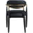 Eligah Vegan Leather Upholstered Dining Arm Chair-6766386-6766399