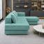 Ensemble de canapé modulaire en L CloudComfort - Canapé modulaire réversible en chenille avec coussins double couche, canapé d'angle de 113 po pour espaces de vie principaux-1371338992