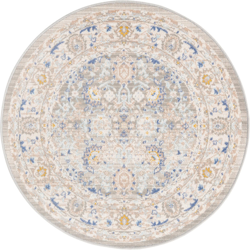 Lunnelle Oriental Indoor Rug, Round 3'3"