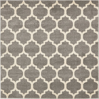 Molly Power Loom Dark Gray/Ivory Rug