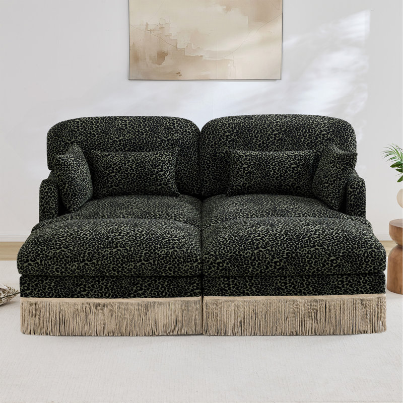 Canapé Comfy Chenille, Green Chenille