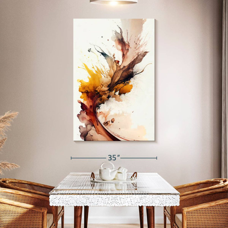 Avery Autumnal Abstract, 51" H x 34" W