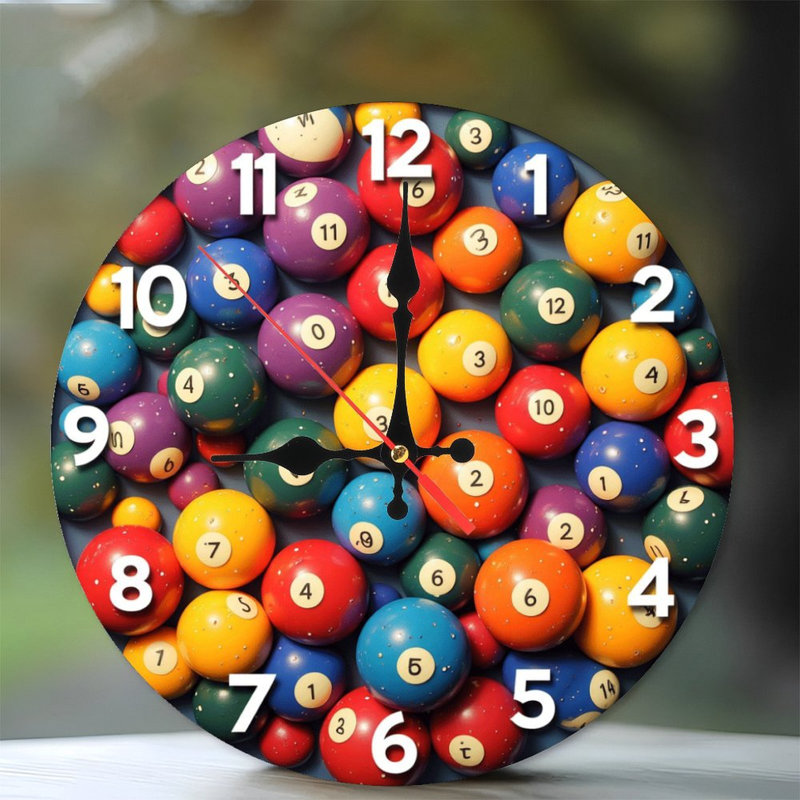 Boules de billard colorées