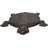 Set Of 4 Cast Iron Bronzed Sea Turtle Patterned Shell Garden Stepping Stones