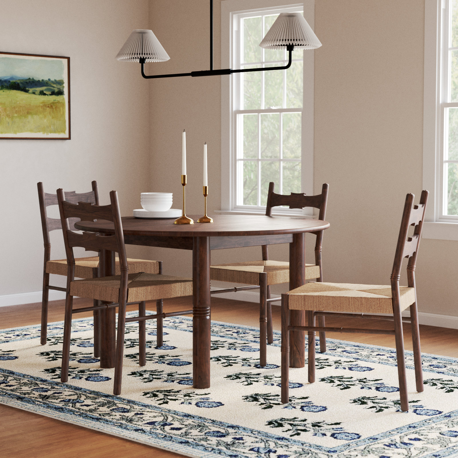 Kirby 4 - Person Solid Wood Dining Set