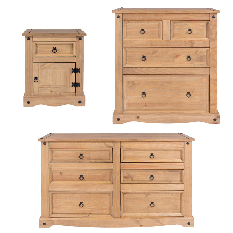 Solid Wood Piece Bedroom Set