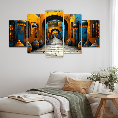 Blue And Yellow Istanbul Grand Bazaar II - Istanbul Wall Art Set