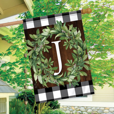 Couronne, monogramme, lettre J, drapeau de la maison
