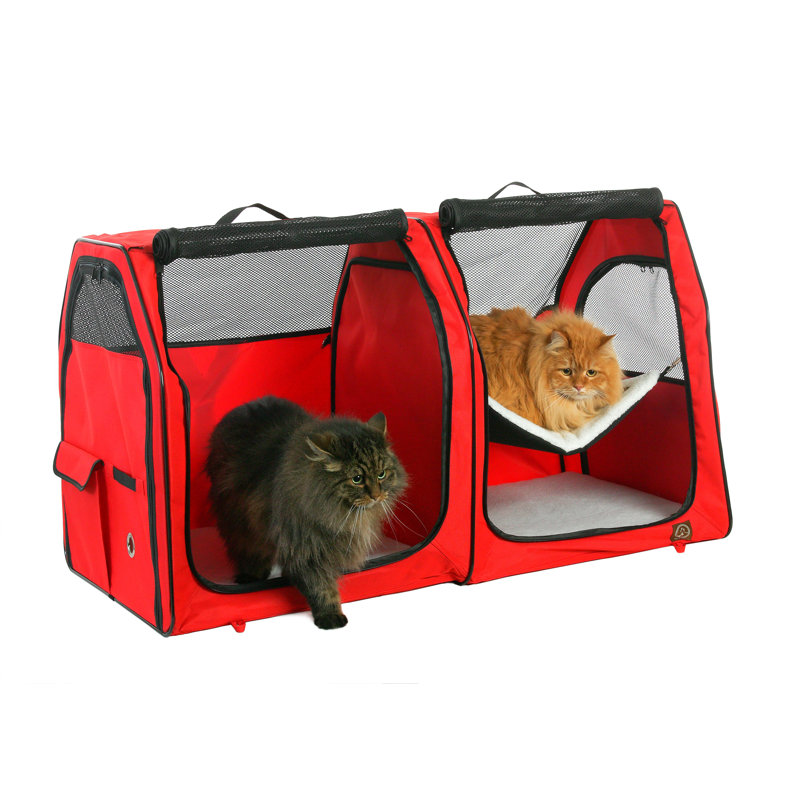 Porte-chat et chenil portatif Pfeifer, Rouge