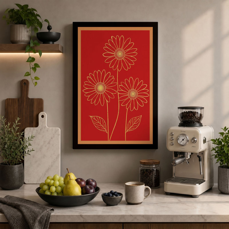 Print, 24x16 - 61.0 x 40.6 cm, Ochre Border