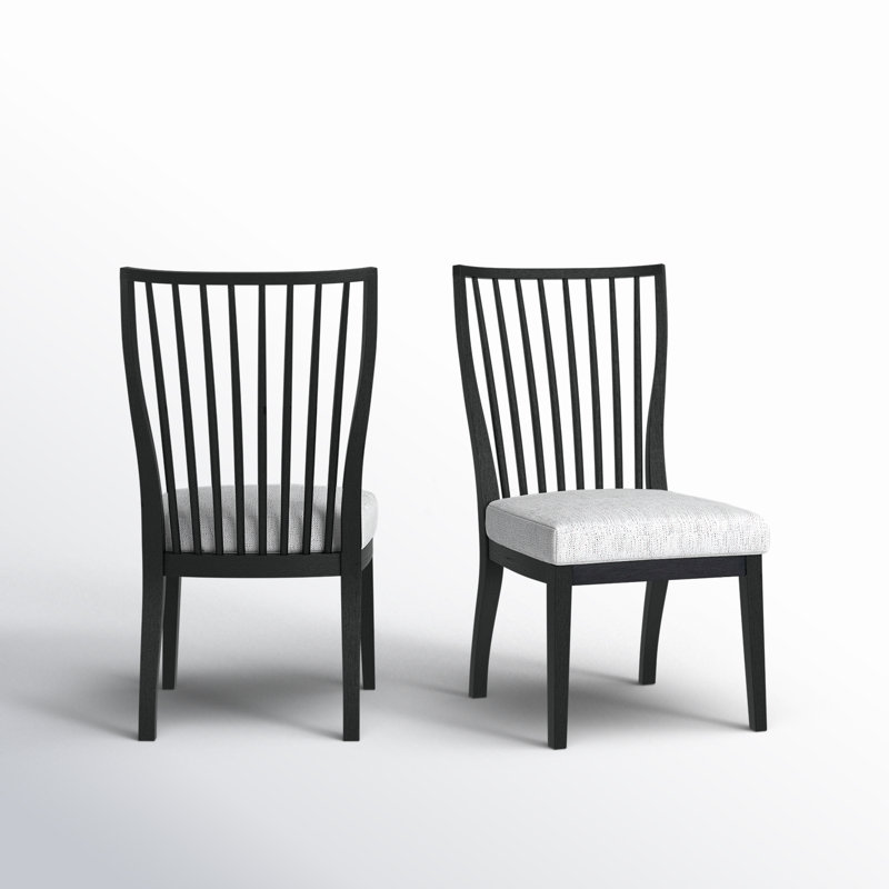 Bilbrook Back Side Chair in Gray, Charcoal