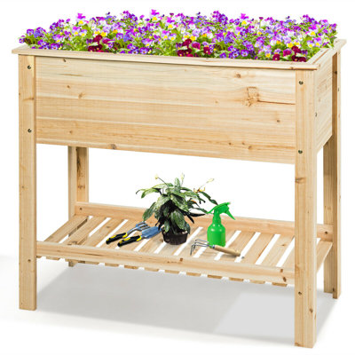 Cayuga Wood Raised Garden Bed