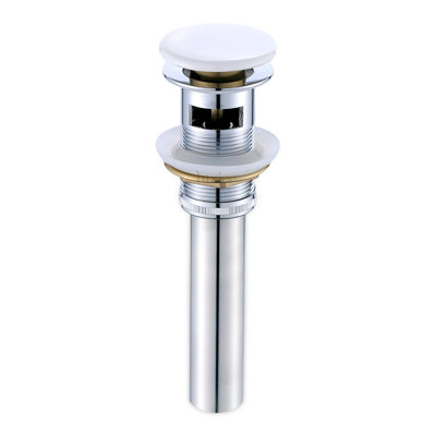 Pop-Up Bathroom Sink Drain Stopper with Overflow