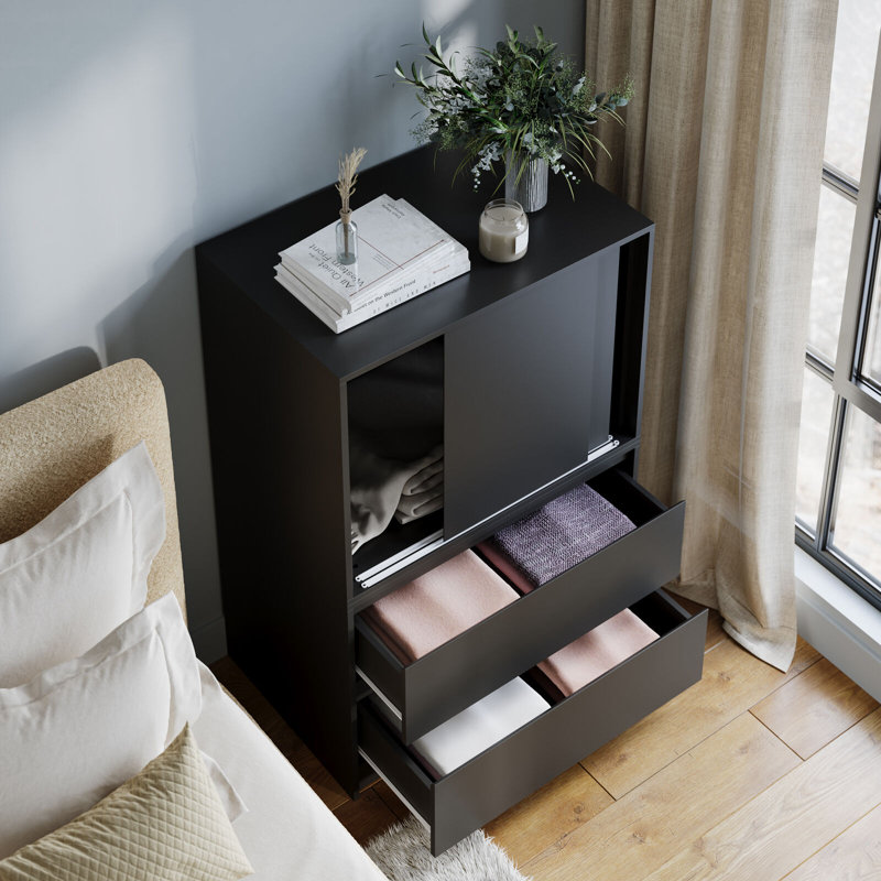Rectangle Accent Cabinet, Black