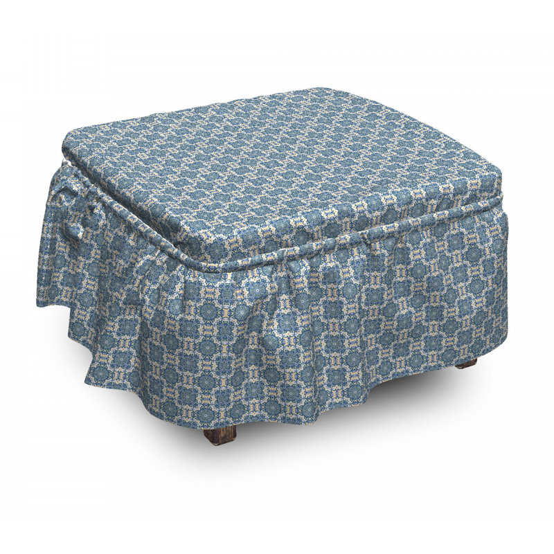Box Cushion Ottoman Slipcover