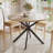 Round Dining Table For 4 Farmhouse Wood Kitchen Table Circle Dinner Table For Kitchen & Dining Room Natural Oak