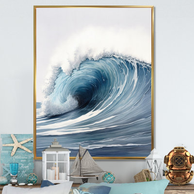 Ocean Wave Movement III - Modern Beach Wall Art