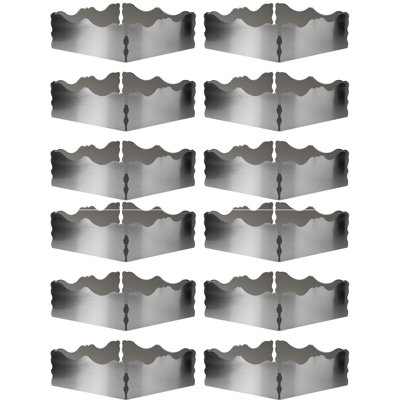 Dolce Vita Square Bowl 7.44" - 12 Pieces - Pewter