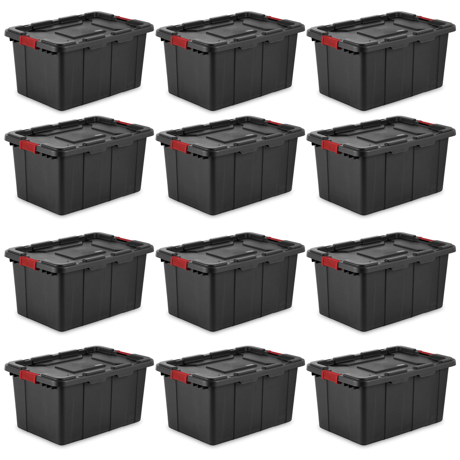 Sterilite 19 Gal Rugged Industrial Stackable Storage Tote with Lid