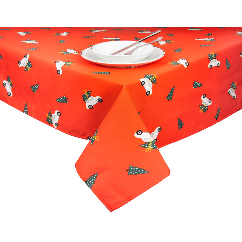 Ready For Christmas Tablecloth 140X240 Cm, Red, 140cm W x 240cm L