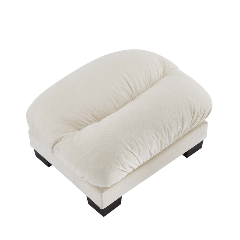Flora Ottoman Chenille With Ergonomic Design And Flexible Layout For Ultimate Comfort And Style, Beige